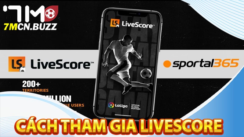 Cách để sửu dụng trực tiếp livescore tại trang chủ 7m 